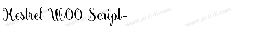 Kestrel W00 Script字体转换
